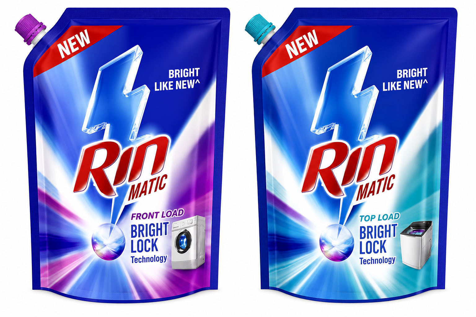 Rin Washing Liquid (Front, Top Load)- 1-litre Pouch